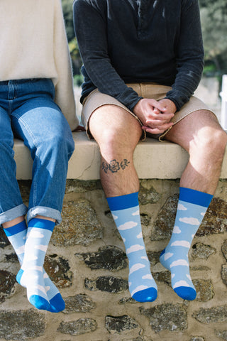 Chaussettes fantaisie SUR UN PETIT NUAGE Coton bio 2