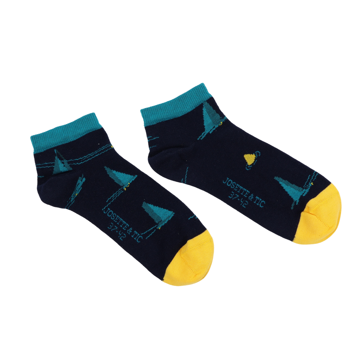 c'est ti-par courtes chaussettes fantaisie coton bio josette & tic packshot