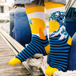 ça part au surf chaussettes fantaisie coton bio josette & tic lifestyle 1