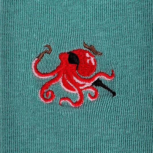 le vent en poulpe chaussettes fantaisie coton bio josette & tic détail broderie