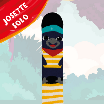 tymal marionnette chaussettes fantaisie coton bio josette & tic avec bandeau