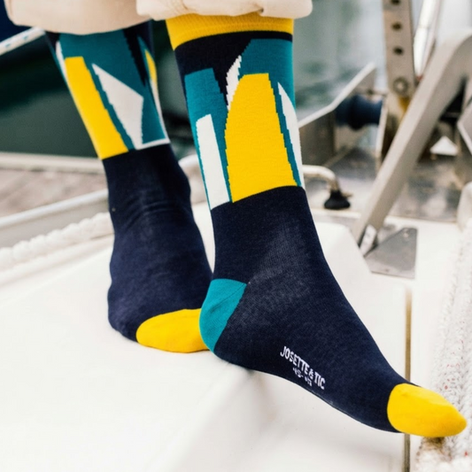 y'a du vent dans les voiles chaussettes fantaisie coton bio josette & tic lifestyle 2