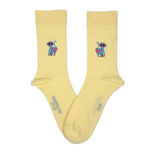 a poil chaussettes fantaisie coton bio josette & tic packshot