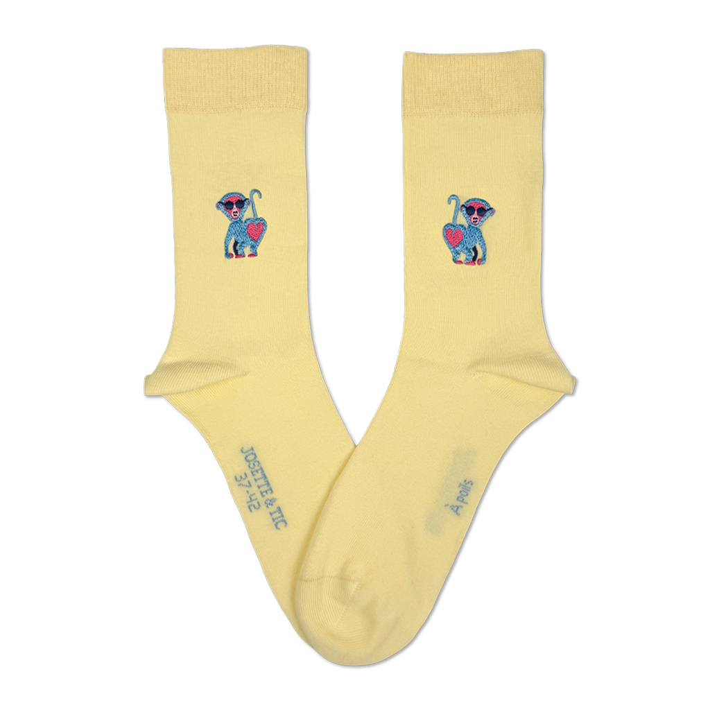 a poil chaussettes fantaisie coton bio josette & tic packshot