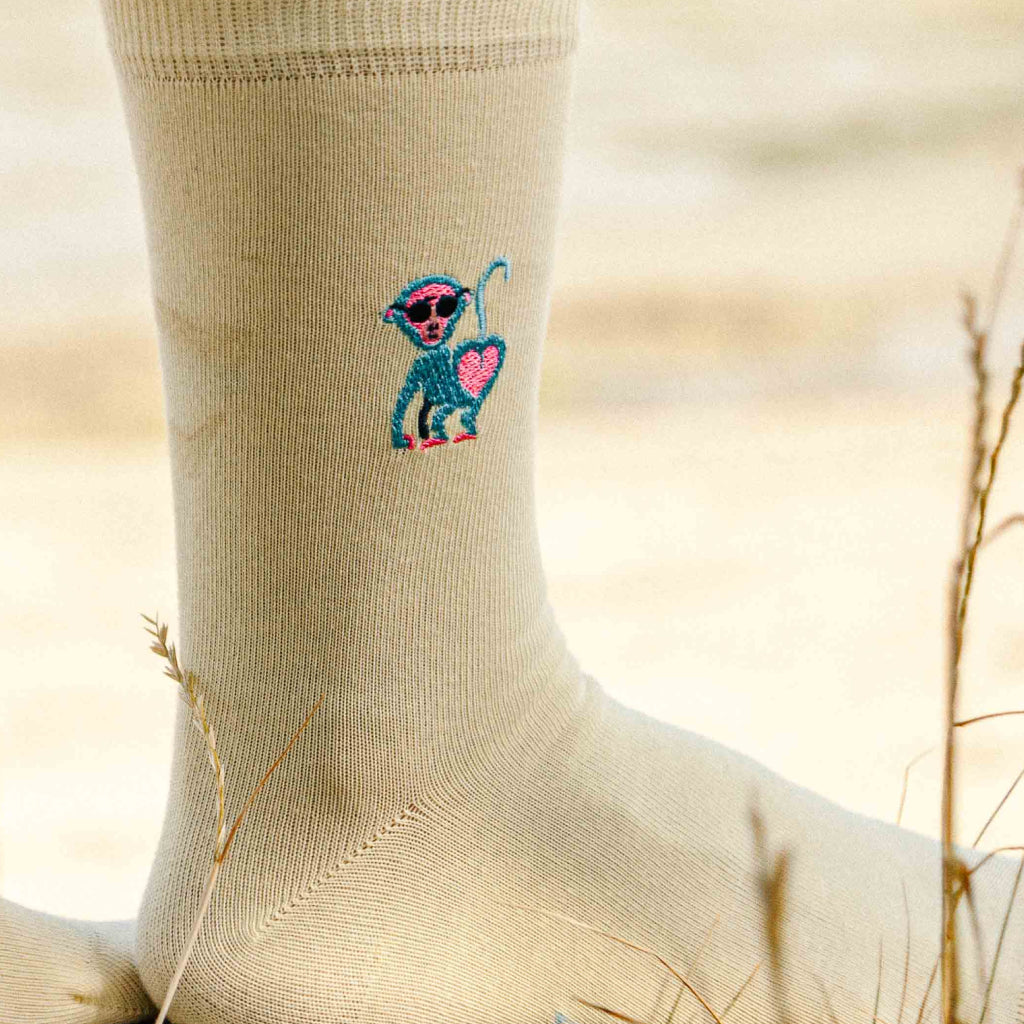 a poil chaussettes fantaisie coton bio josette & tic