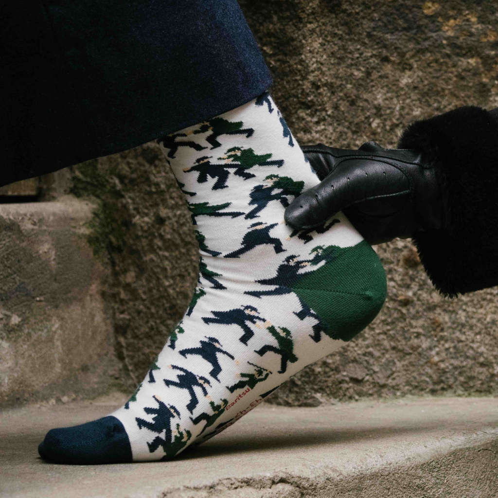 chaussettes fantaisie coton bio josette & tic baritsu lifestyle 1