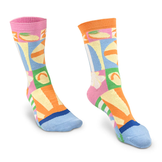 carrément mer chaussettes fantaisie coton bio josette & tic