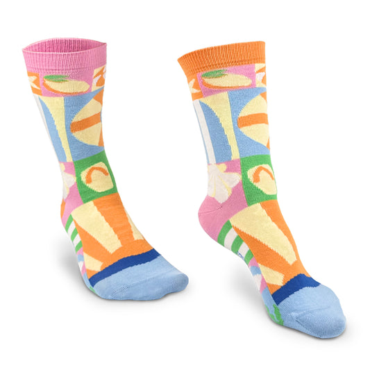 carrément mer chaussettes fantaisie coton bio josette & tic