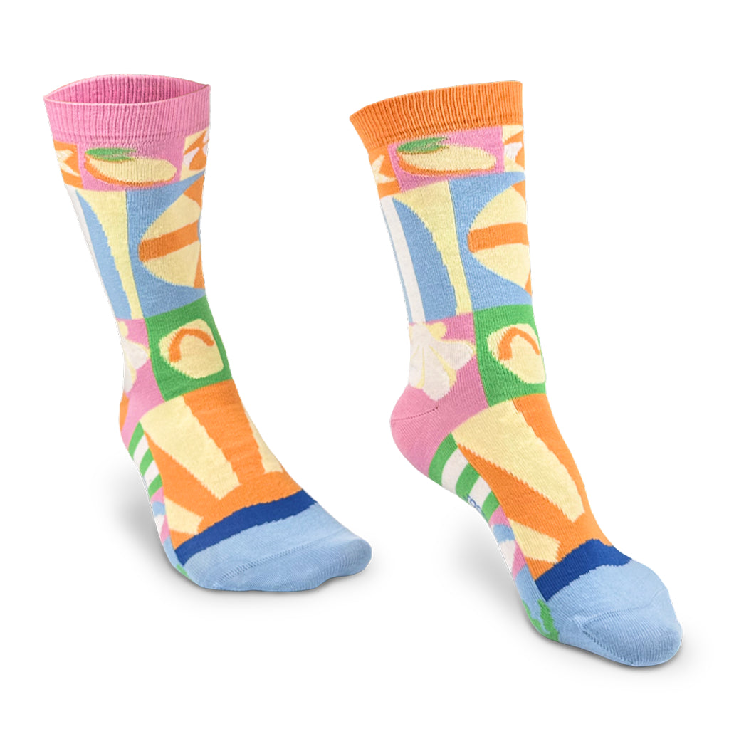 carrément mer chaussettes fantaisie coton bio josette & tic