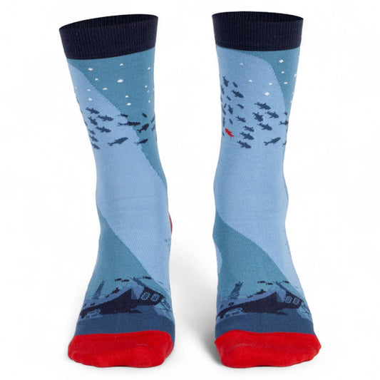 Chaussettes fantaisie A CONTRE COURANT Coton bio 2
