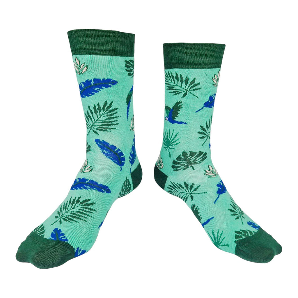 Chaussettes fantaisie ARA LES PLUMES Coton bio 1