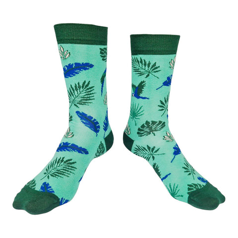 Chaussettes fantaisie ARA LES PLUMES Coton bio 1