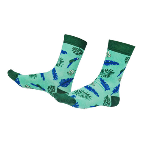 Chaussettes fantaisie ARA LES PLUMES Coton bio 2