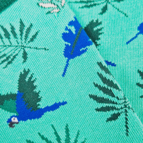 Chaussettes fantaisie ARA LES PLUMES Coton bio 4