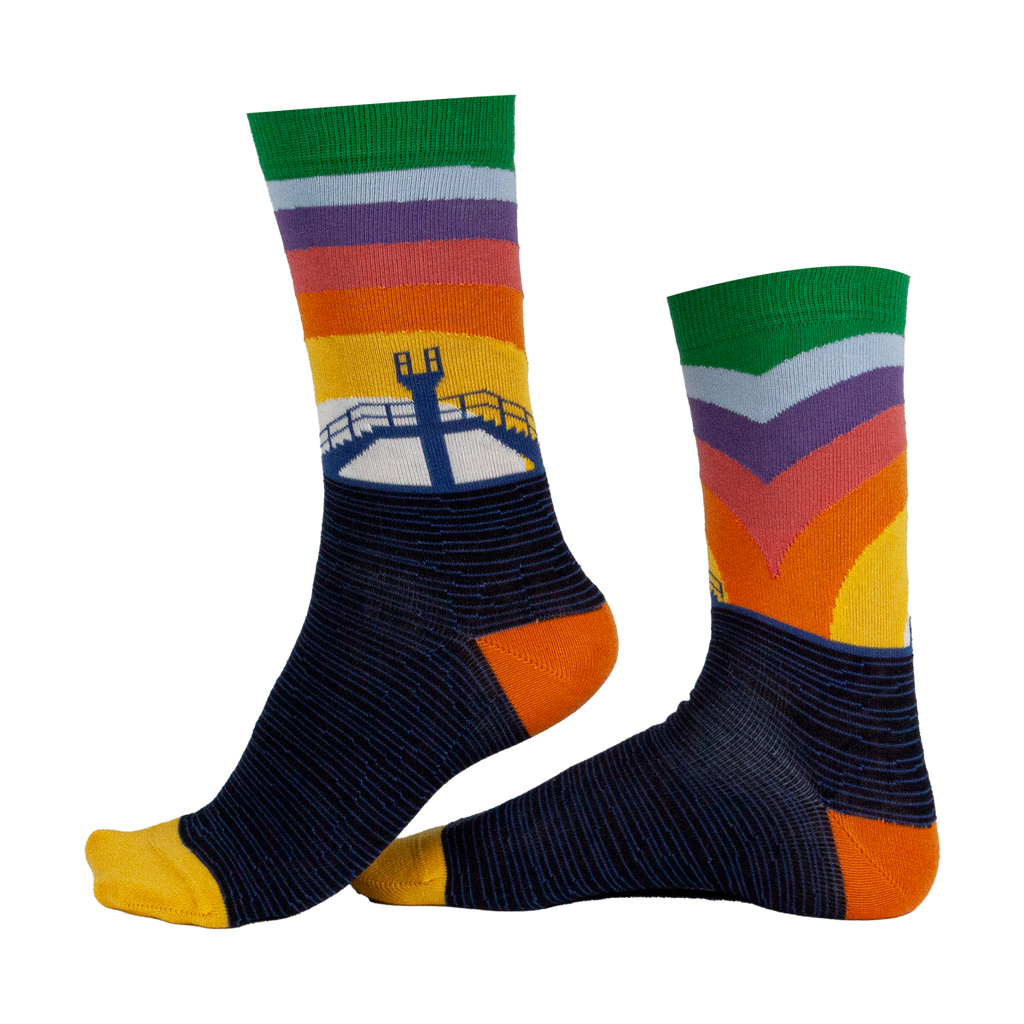 Chaussettes fantaisie ARC EN MER Coton bio 1