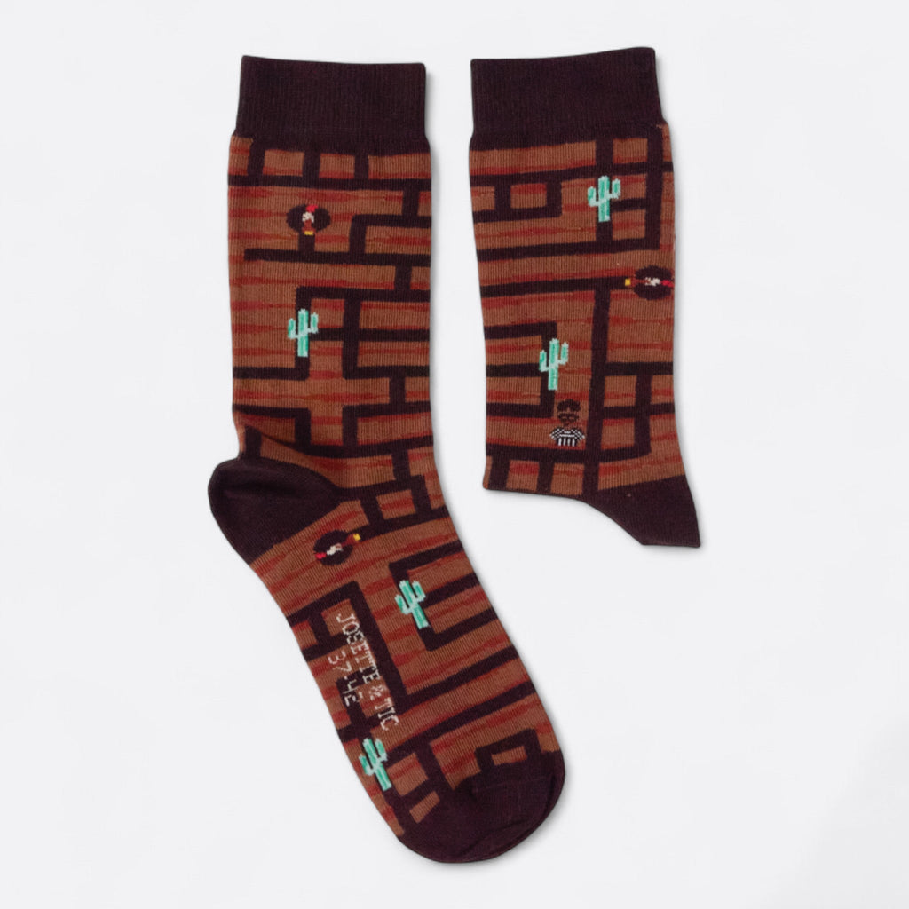 Chaussettes fantaisie ATTRAPE LE SI TU PEUX Coton bio 2