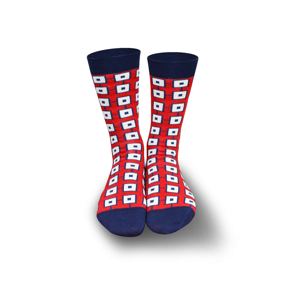 Chaussettes fantaisie AU CARRE Coton bio 1