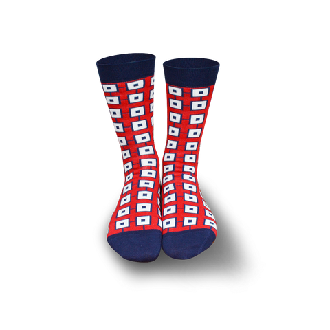 Chaussettes fantaisie AU CARRE Coton bio 1