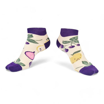 Chaussettes fantaisie BALADE GOURMANDE COURTES Coton bio 1