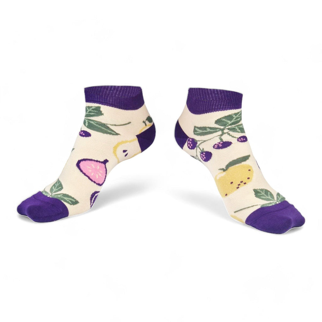 Chaussettes fantaisie BALADE GOURMANDE COURTES Coton bio 1