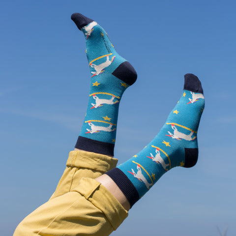 Chaussettes fantaisie BALANCE TA LICORNE Coton bio 1
