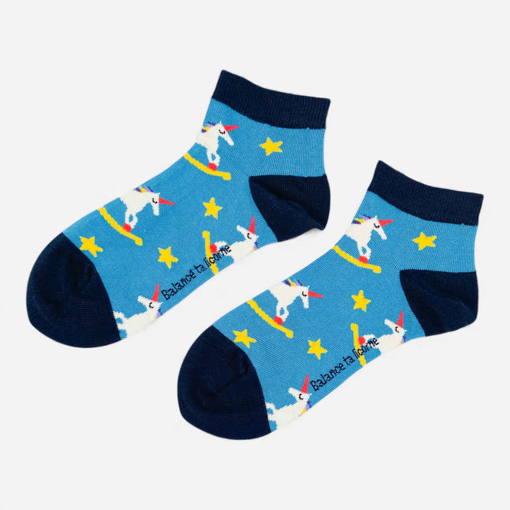 Chaussettes fantaisie BALANCE TA LICORNE COURTE Coton bio 1