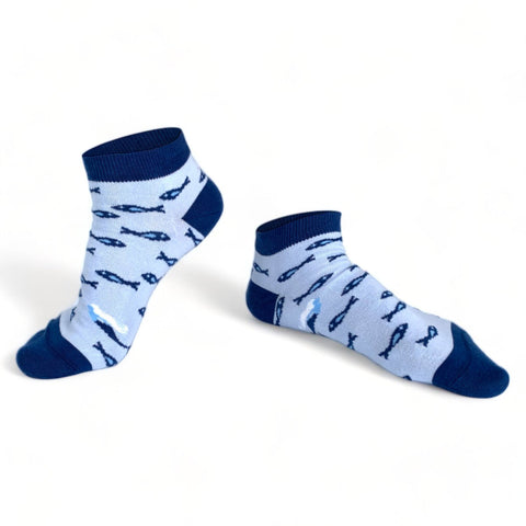 Chaussettes fantaisie BANC D’ÉCAILLES COURTES Coton bio 1