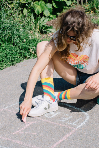 Chaussettes fantaisie BANDE MAGNETIQUE Coton bio 3