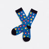 Chaussettes fantaisie BANQUISE ARC EN CIEL Coton bio 1