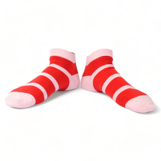Chaussettes fantaisie BARBE ROUGE COURTE Coton bio 1