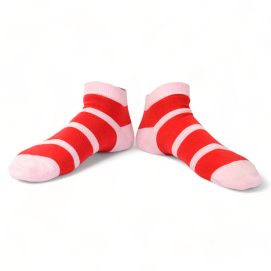 Chaussettes fantaisie BARBE ROUGE COURTE Coton bio 1