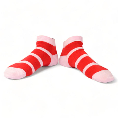 Chaussettes fantaisie BARBE ROUGE COURTE Coton bio 1
