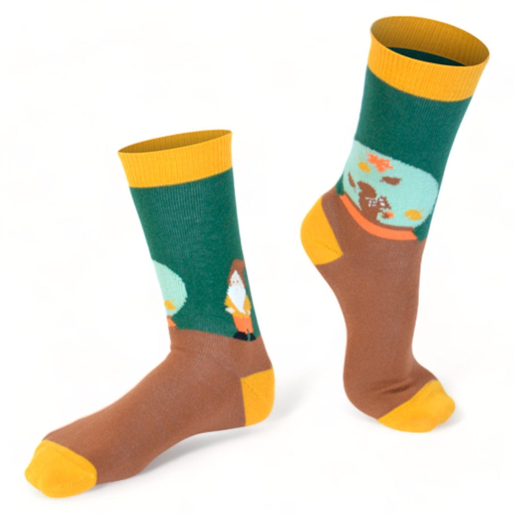 Chaussettes fantaisie BOULE À FEUILLES Coton bio 1