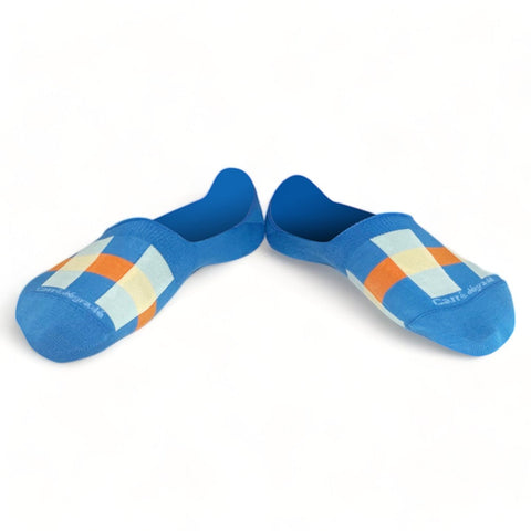 Chaussettes fantaisie CARRÉ DÉGRADÉ INVISIBLES Coton bio 1