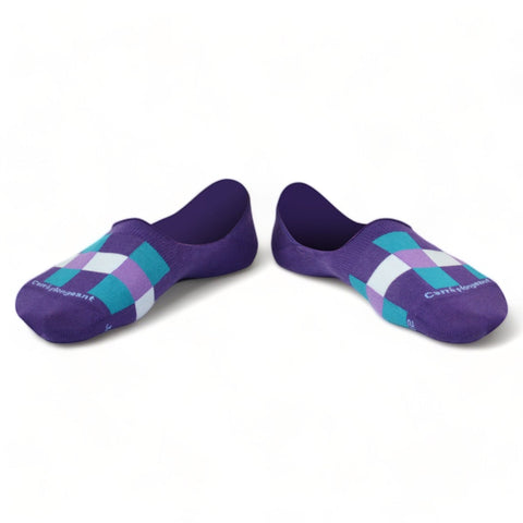 Chaussettes fantaisie CARRÉ PLONGEANT INVISIBLES Coton bio 1