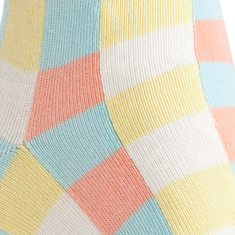 Chaussettes fantaisie CARREAUX COUP DE SOLEIL Coton bio 3