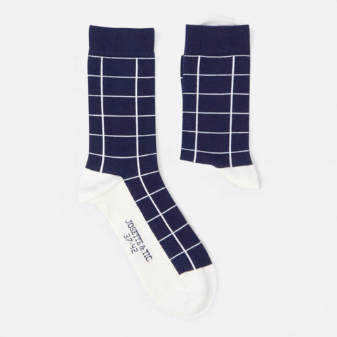 Chaussettes fantaisie CARREAUX LOUP Coton bio 2