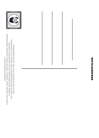 Chaussettes fantaisie Carte postale - Josette & Dinard Coton bio 2