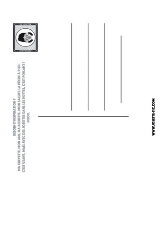 Chaussettes fantaisie Carte postale - Josette & la pêche Coton bio 2