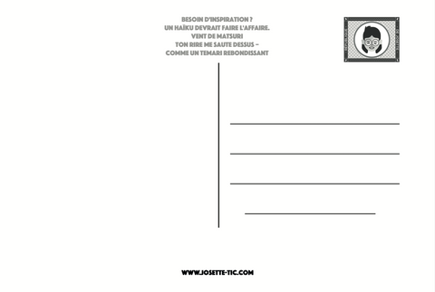 Chaussettes fantaisie Carte postale - Josette & le Japon Coton bio 2