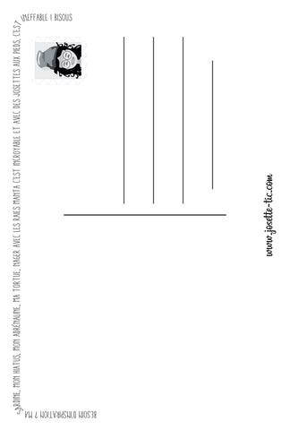 Chaussettes fantaisie Carte postale - Josette & les fonds marins Coton bio 2