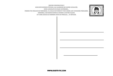 Chaussettes fantaisie Carte postale - Josette & Matisse Coton bio 2