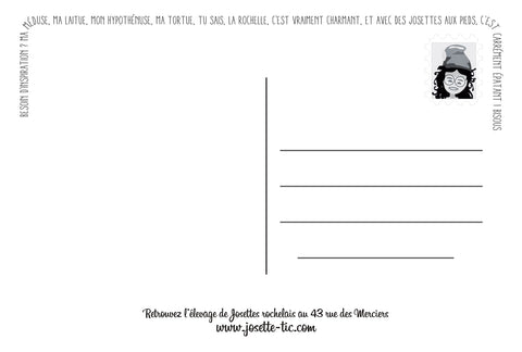 Chaussettes fantaisie Carte postale - La Rochelle Coton bio 2