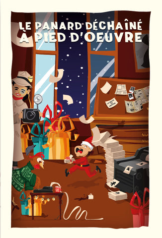 Chaussettes fantaisie Carte postale - LE PANARD DÉCHAÎNÉ À PIED D’OEUVRE Coton bio 1