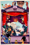 Chaussettes fantaisie Carte postale - LE THÉÂTRE DE JOSETTE Coton bio 1