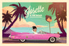 Chaussettes fantaisie Carte postale - On the road Coton bio 1