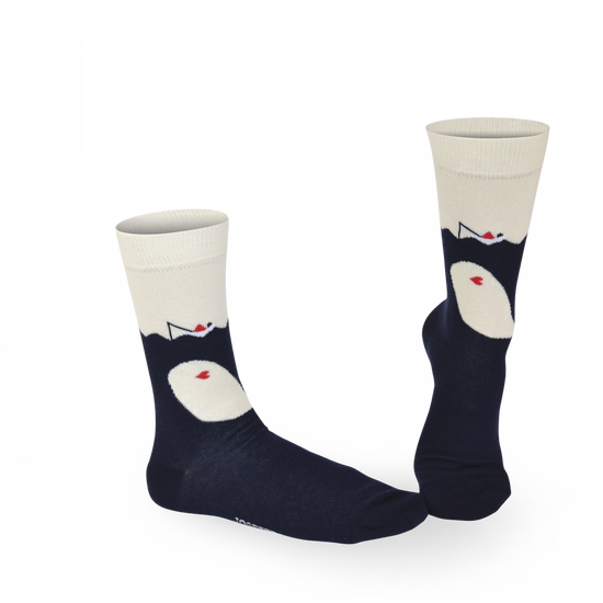 Chaussettes fantaisie CETACE D’AMOUR Coton bio 1