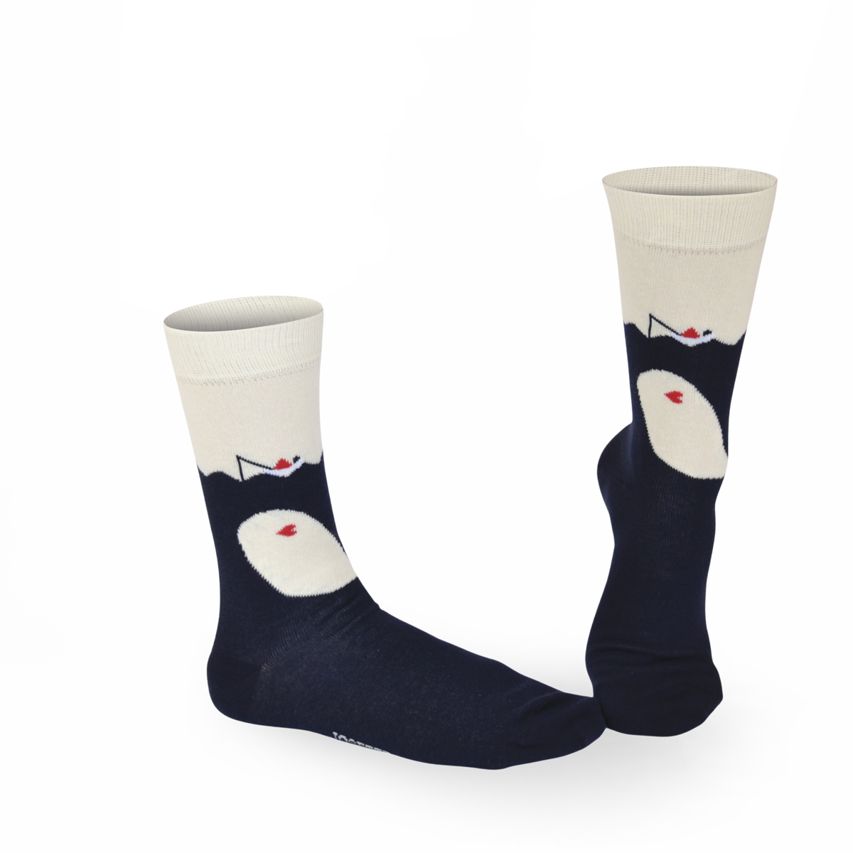Chaussettes fantaisie CETACE D’AMOUR Coton bio 1