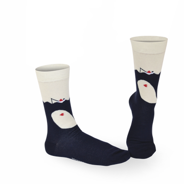 Chaussettes fantaisie CETACE D’AMOUR Coton bio 1