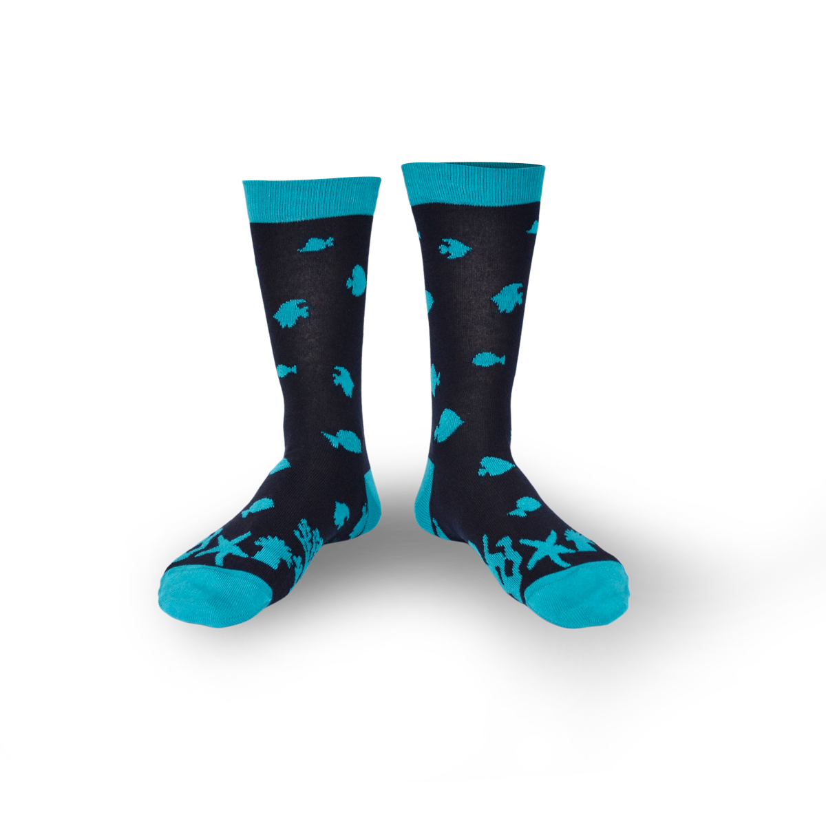 Chaussettes fantaisie CHASSE CROISE DU MOIS D’AOÛT Coton bio 1